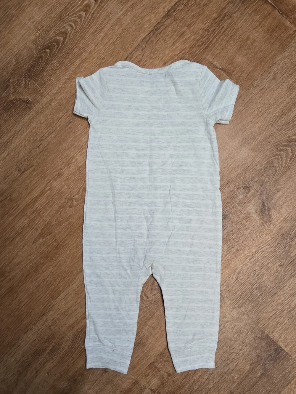 ☀️Carter's 3 Set Teal Cream Striped Shorts with Teal Graphic Romper Set 9m EUC